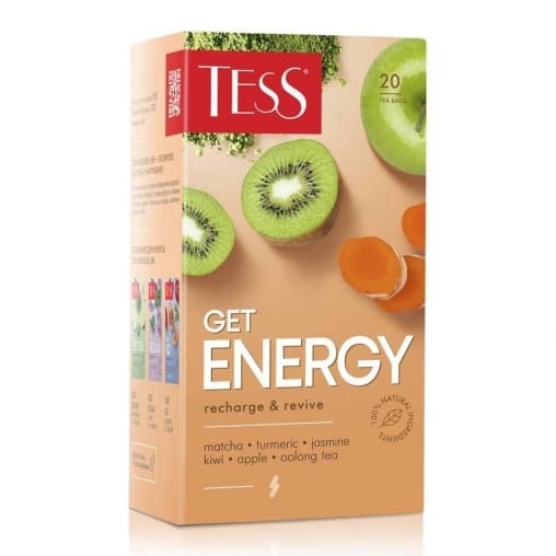 Чай TESS Get Energy Оолонг с добавками 1,5 г х 20 пак.