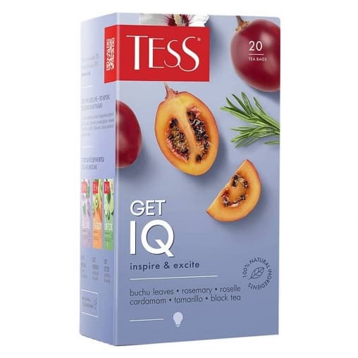 Чай TESS Get IQ черный с аром. тамарилло 20 пак. × 1,5г