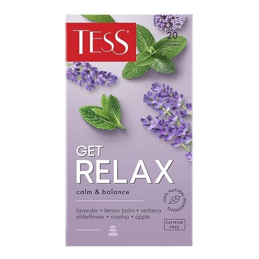 Чай TESS Get Relax с ароматом бузины 20 пак. × 1,5 г