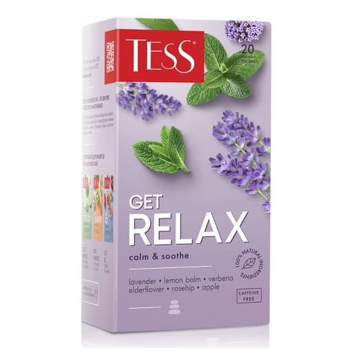 Чай TESS Get Relax с ароматом бузины 20 пак. × 1,5г