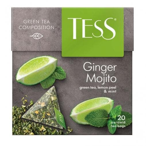 Чай зелёный TESS Ginger Mojito аромат. 20 пирам. × 1,8 г