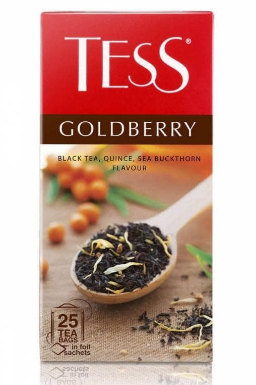 Чай TESS Goldberry черный облепиха айва 25 пак. × 1,5г