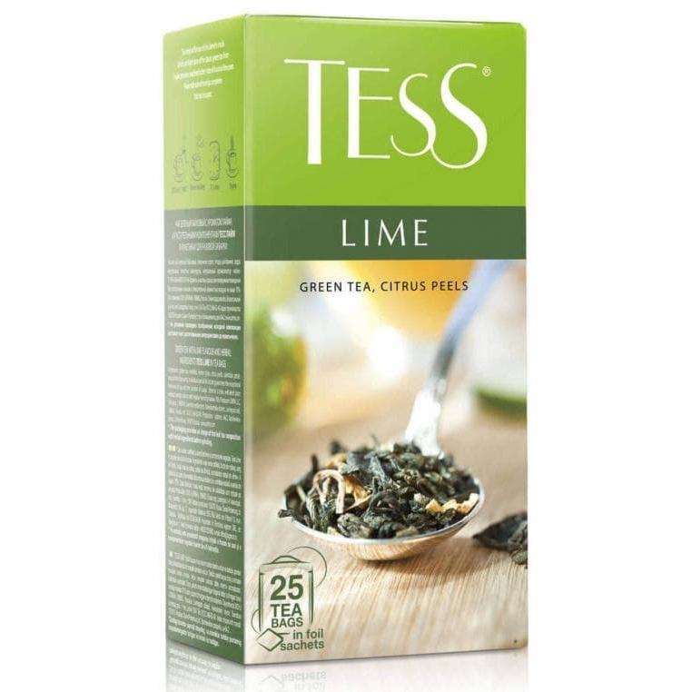 Чай зелёный TESS Lime лист. с добавками 25 пак. × 1,5 г