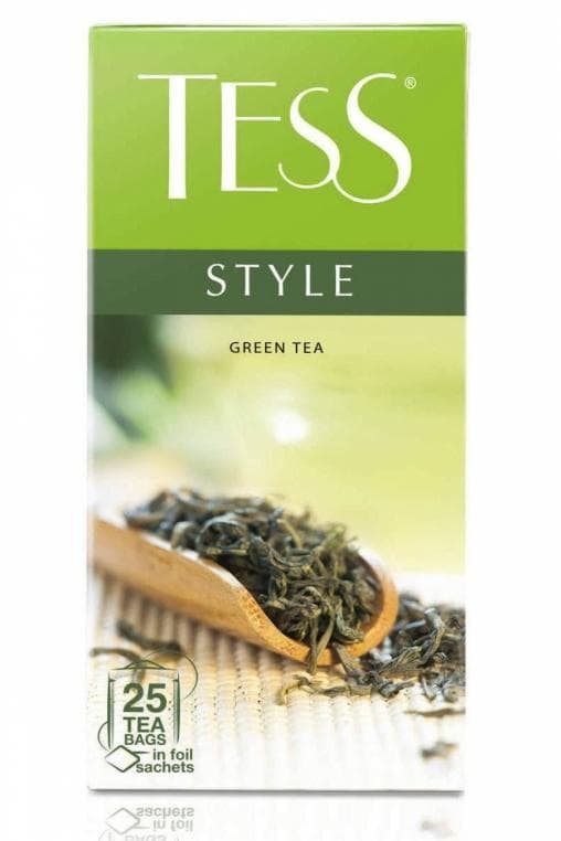 Чай зелёный TESS Style листовой 25 пак. × 1,8 г