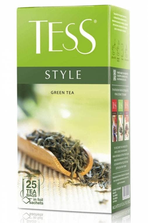 Чай зелёный TESS Style листовой 25 пак. × 1,8 г