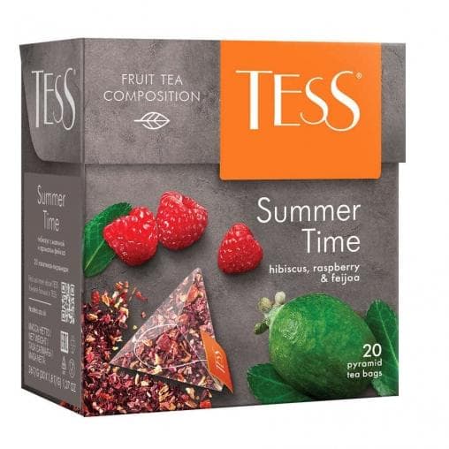 Чай TESS Summer Time малина фейхоа 20 пирам. × 1,8 г