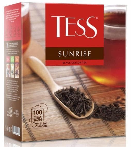 Чай черный TESS Sunrise 100 пак. × 1,8 г