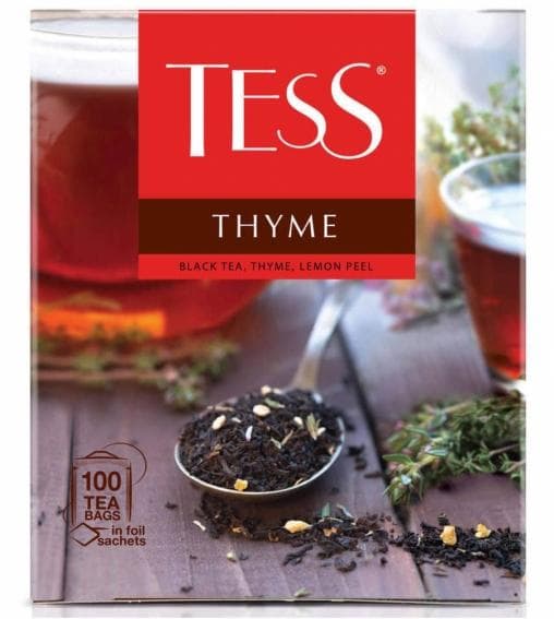 Чай черный TESS Thyme с чабрецом 100 пак. × 1,5 г