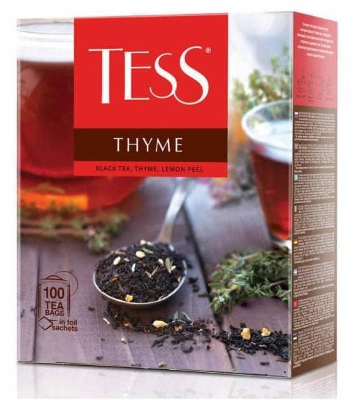 Чай черный TESS Thyme с чабрецом 100 пак. × 1,5 г