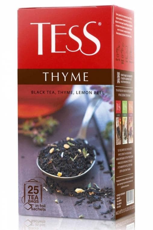 Чай TESS Thyme черный с чабрецом 25 пак. х 1,5г