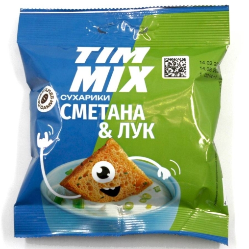 Сухарики TIM MIX Сметана Лук 40 г