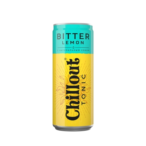 Тоник сильногазированный Chillout Bitter Lemon Чиллаут Биттер Лимон 330 мл ж/б