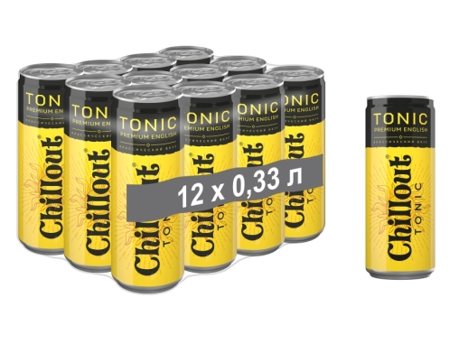 Тоник сильногазированный Chillout Premium English Чиллаут Премиум Инглиш 330 мл ж/б