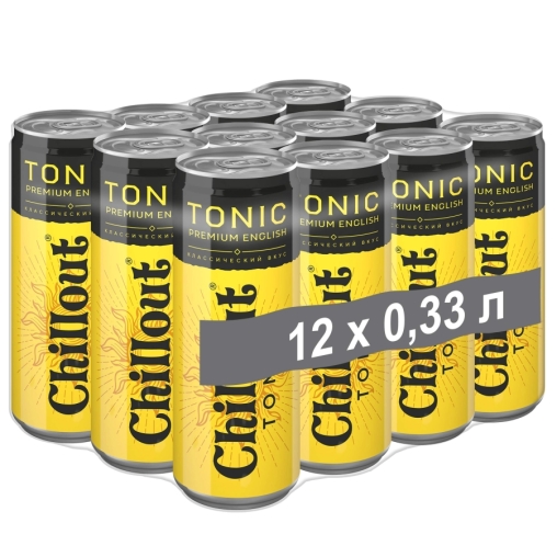 Тоник сильногазированный Chillout Premium English Чиллаут Премиум Инглиш 330 мл ж/б