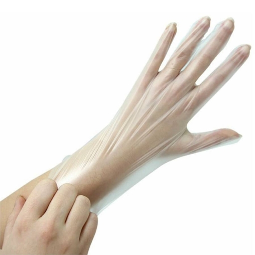 Перчатки смотровые TPE Прозрачные L