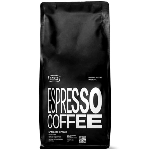 Кофе в зернах Tasty Coffee арабика моносорт БРАЗИЛИЯ СЕРРАДО 1000 г