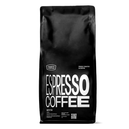 Кофе в зернах Tasty Coffee эспрессо бленд ФРУТТИ 1000 г