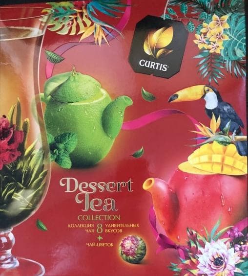 Набор Curtis Dessert Tea Collection 8× 5 пак. +чайн.шар 85.5г