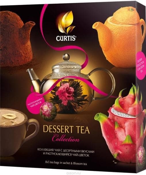 Набор Curtis Dessert Tea Collection 8× 5 пак. +чайн.шар 85.5г