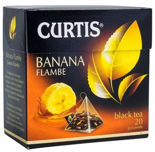 Чай черный Curtis Banana Flambe аром. 20 пирам. × 1,8 г