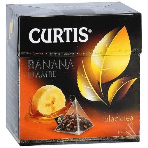 Чай черный Curtis Banana Flambe аром. 20 пирам. × 1,8 г