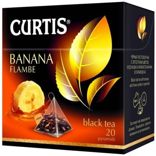 Чай черный Curtis Banana Flambe аром. 20 пирам. × 1,8 г