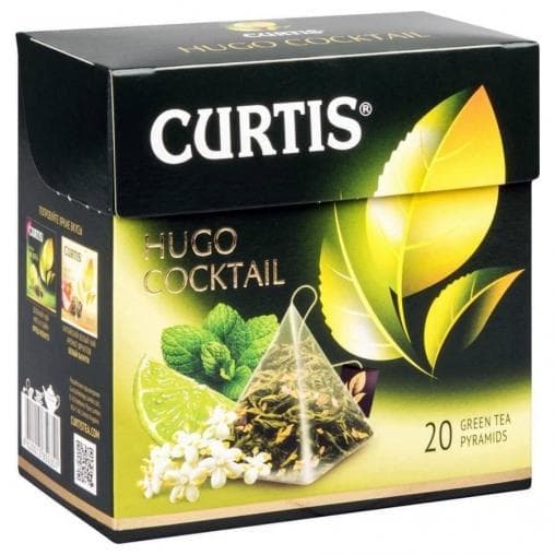 Чай зеленый Curtis Hugo Cocktail зеленый аром. 20 пирам. × 1,8 г