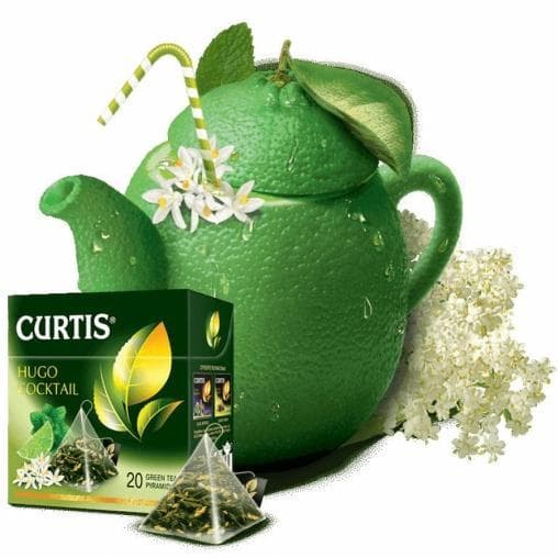 Чай зеленый Curtis Hugo Cocktail зеленый аром. 20 пирам. × 1,8г