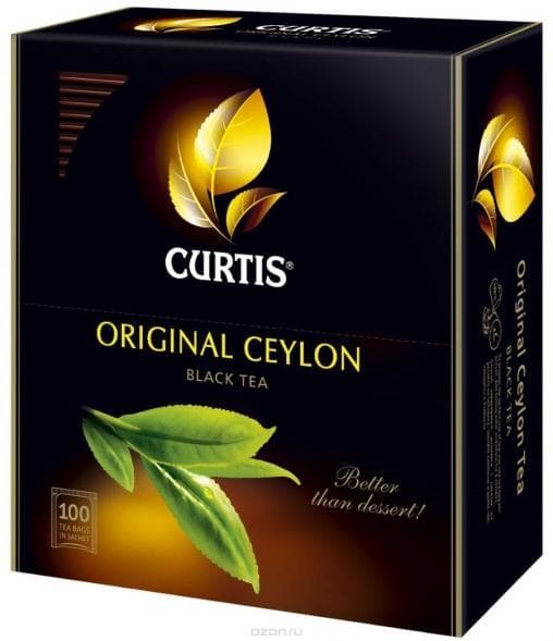 Чай черный Curtis Original Ceylon 100 саше × 2 г