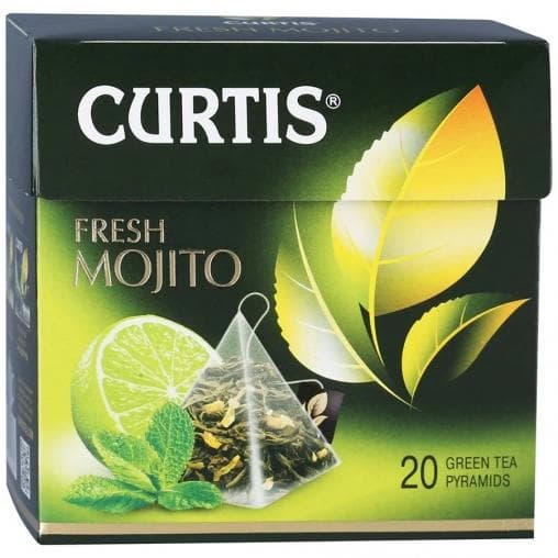 Чай зеленый Curtis Fresh Mojito аром. 20 пирам. × 1,7 г