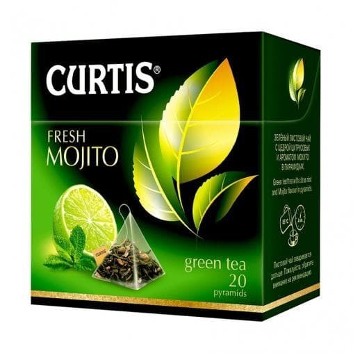 Чай зеленый Curtis Fresh Mojito аром. 20 пирам. × 1,7 г