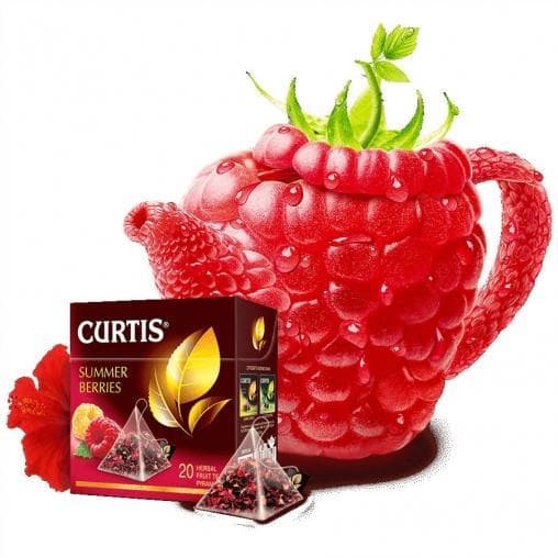 Чай каркаде Curtis Summer Berries цветочный 20 пирам. × 1,7 г