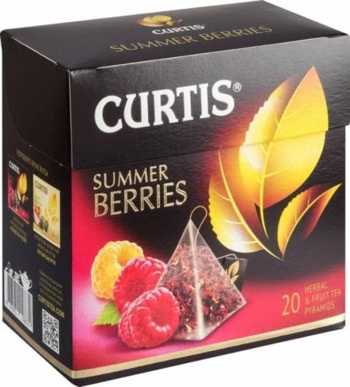 Чай каркаде Curtis Summer Berries цветочный 20 пирам. × 1,7 г