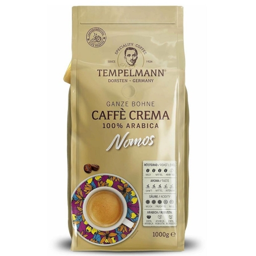 Кофе в зернах Tempelmann Caffe Crema NOMOS 1000 г
