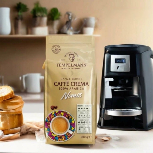 Кофе в зернах Tempelmann Caffe Crema NOMOS 1000 г