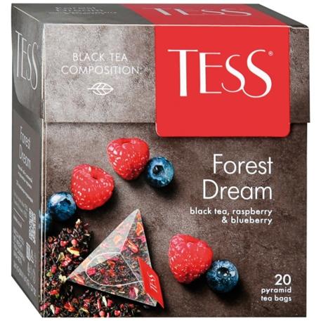 Чай черный TESS Forest Dream ароматизированный с добавками 20 пирамидок × 1,8 г