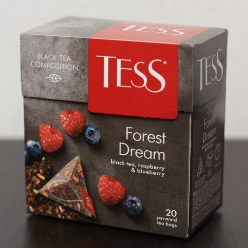 Чай черный TESS Forest Dream ароматизированный с добавками 20 пирамидок × 1,8 г