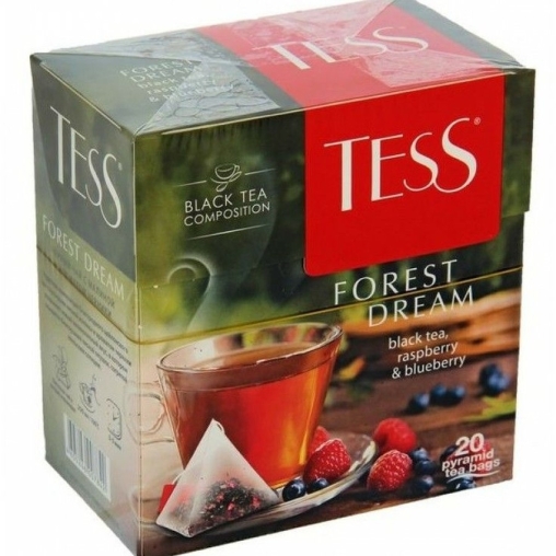 Чай черный TESS Forest Dream ароматизированный с добавками 20 пирамидок × 1,8 г