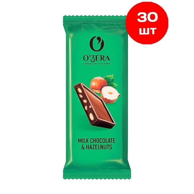 Тонкий шоколад O"Zera Milk Chocolate & Hazelnuts 24 г