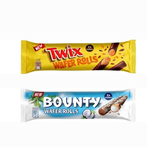 Трубочки вафельные Bounty Wafer Rolls 23,4 г
