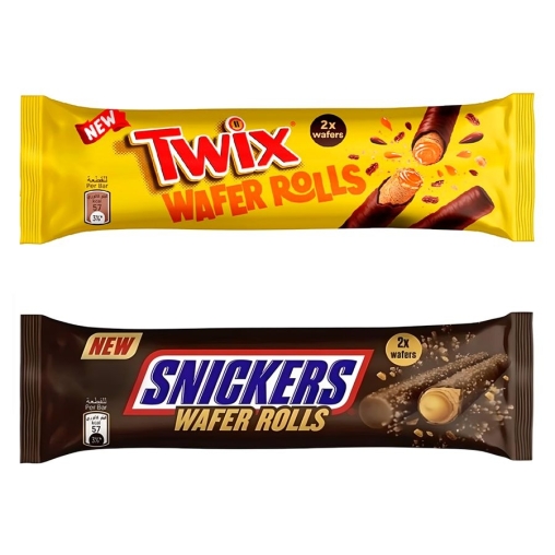 Трубочки вафельные Snickers Wafer Rolls 24 г