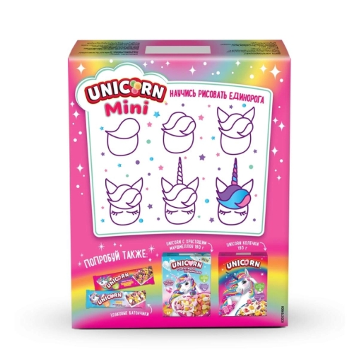 Готовый завтрак UNICORN Мини-шарики со вкусом клубники и яблока 195 г
