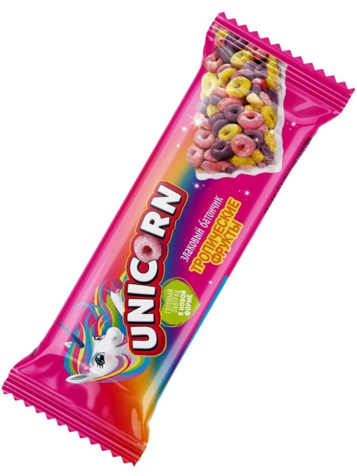Злаковый батончик Unicorn Тропические ФРУКТЫ 22 г