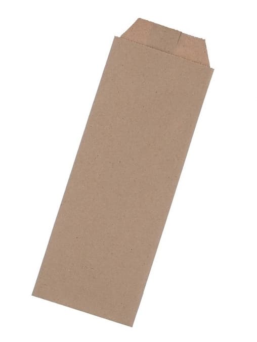 Пакет бумажный V-образный Крафт 80×220 мм