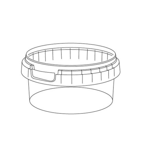 Банка под пресервы PP 210 мл Прозрачная С КРЫШКОЙ с контрольным замком d=95 мм