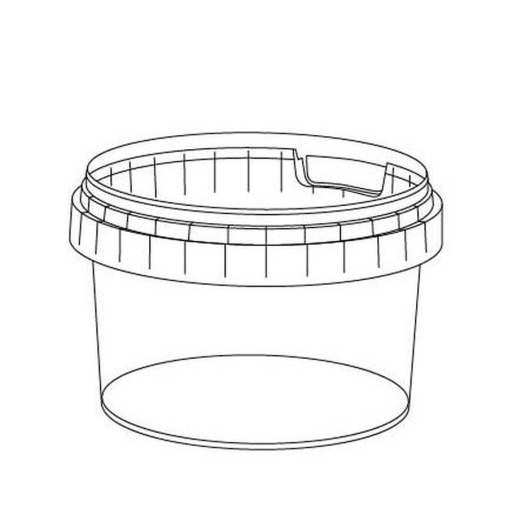 Банка под пресервы PP 280 мл Прозрачная С КРЫШКОЙ с контрольным замком d=95 мм
