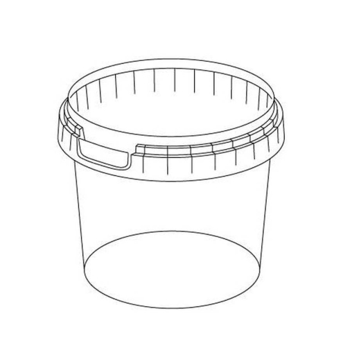 Банка под пресервы PP 365 мл Прозрачная С КРЫШКОЙ с контрольным замком d=95 мм