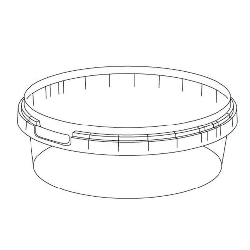 Банка под пресервы 500 мл Прозрачная С КРЫШКОЙ с контрольным замком d=140 мм