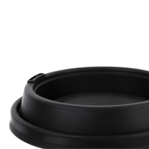 Крышка ВЗЛП тип И с узким питейником и заглушкой Черная d=80