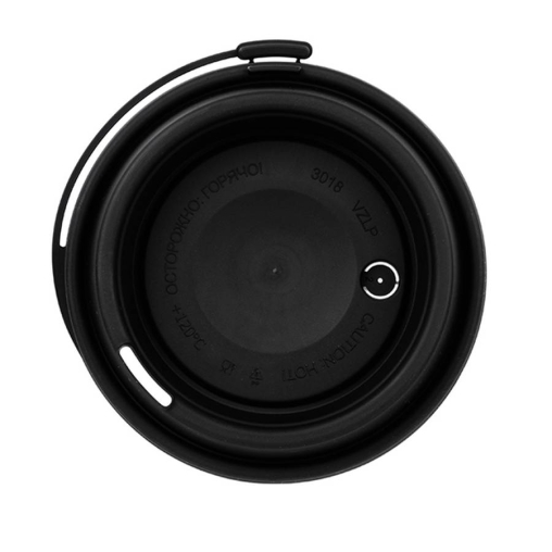 Крышка ВЗЛП тип И с узким питейником и заглушкой Черная матовая d=90